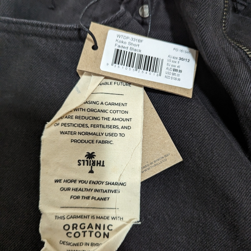 Thrills Koko short 12 faded black - Picture 2 of 7